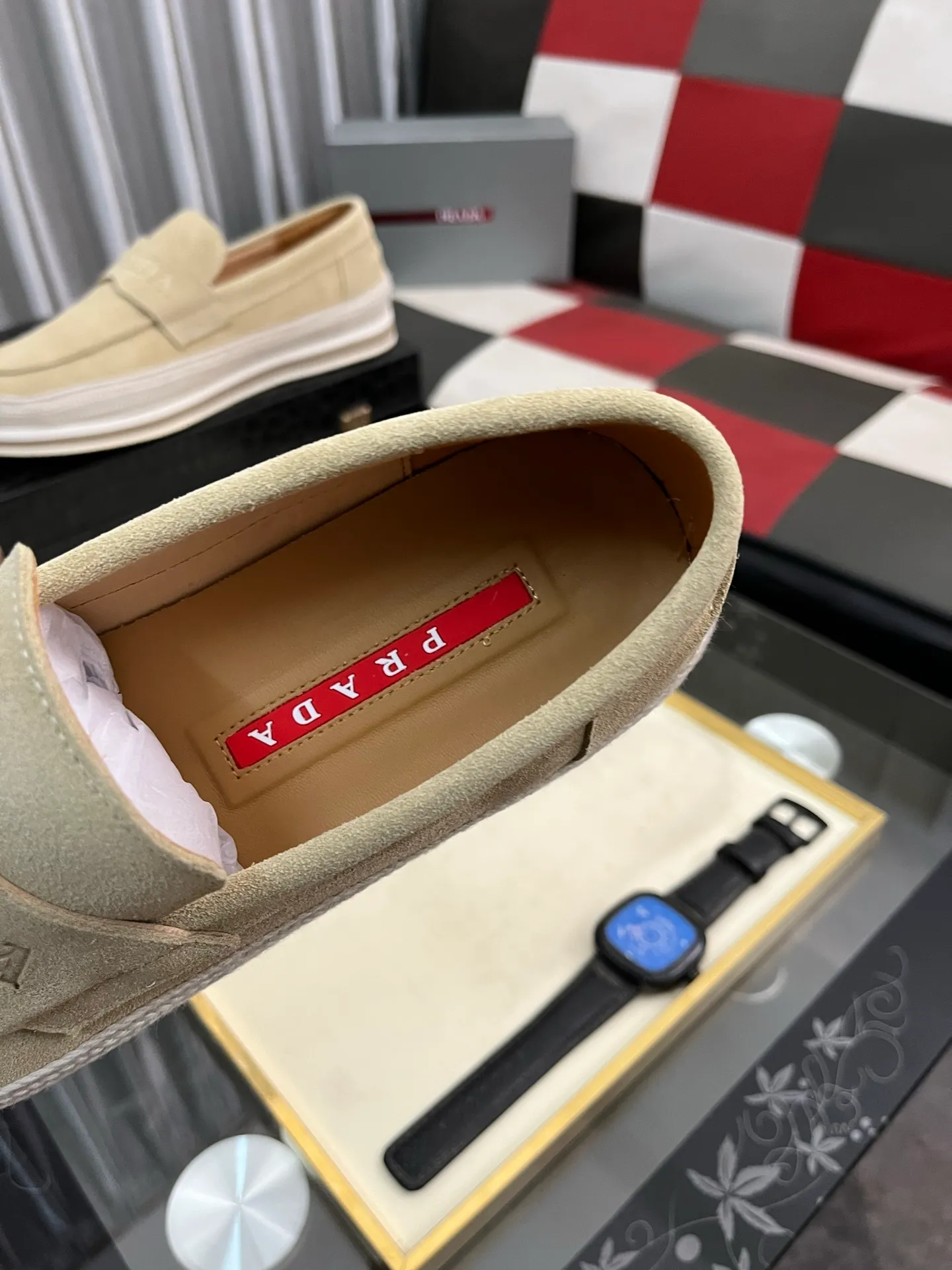 Men's men's shoes 💰458⌚️⌚️prada: new spring and summer casual shoes, sports sneakers, fabric: imported cowhide, lining: original lining, sole: original sole, size: 38-445️⃣color optional